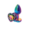 Korek analny serce NS Novelties multicolor S 7 cm