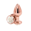 Korek analny aluminiowy NS Novelties biały 8,9 cm