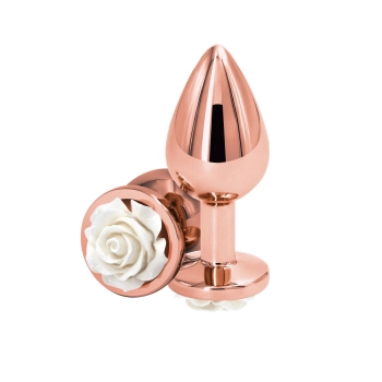 Korek analny aluminiowy NS Novelties biały 8,9 cm