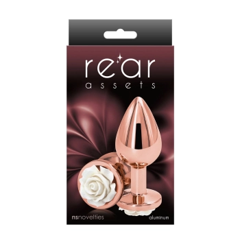 Korek analny aluminiowy NS Novelties biały 8,9 cm