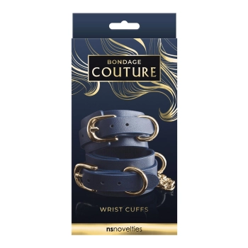 Kajdanki Bondage Couture NS Novelties niebieskie 29.4 cm