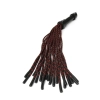 Skórzany flogger z supłami Hidden Desire 55 cm czarno czerwony