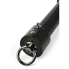 Skórzany flogger z supłami Hidden Desire 55 cm czarno czerwony