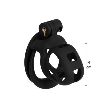 Klatka na penisa Penis Prison X Short Hidden Desire czarna 7 cm