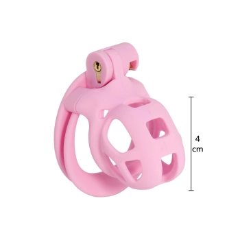 Klatka na penisa Hidden Desire Penis Prison różowa 7 cm