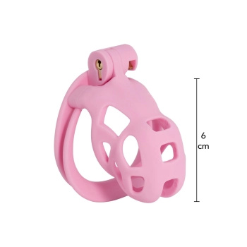 Klatka na penisa Penis Prison różowa 8 cm