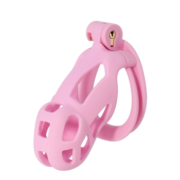 Klatka na penisa Hidden Desire różowa 10 cm ABS