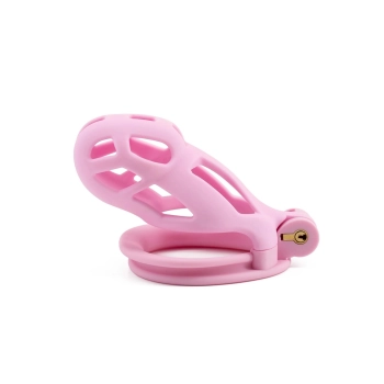 Klatka na penisa Hidden Desire różowa 10 cm ABS