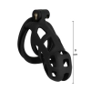 Klatka na penisa Penis Prison Hidden Desire czarna 11 cm