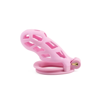 Klatka na penisa Penis Prison Hidden Desire różowa 11 cm