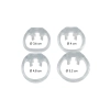 Pas cnoty transparentny stalowy Hidden Desire 4.5 cm