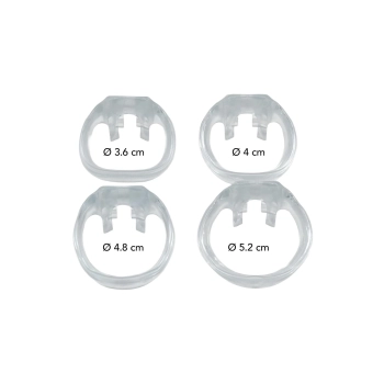 Pas cnoty transparentny stalowy Hidden Desire 4.5 cm