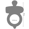 Pierścień wibrujący Excellence Power Pro Hidden Desire silikonowy 10 cm
