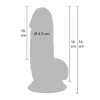 Dildo realistyczne Inferno Hidden Desire PVC 14 cm z przyssawką