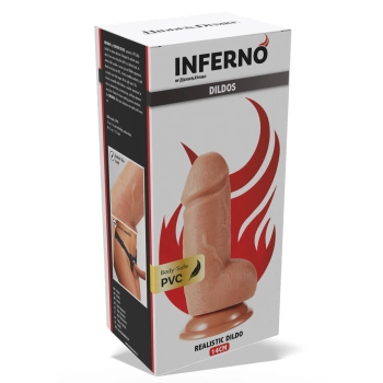 Dildo realistyczne Inferno Hidden Desire PVC 14 cm z przyssawką