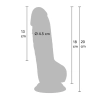 Dildo realistyczne PVC Inferno Hidden Desire 18 cm