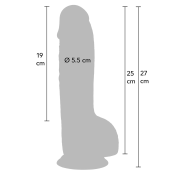 Dildo realistyczne Inferno Hidden Desire PVC 25 cm