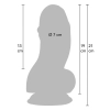 Dildo Fat Boys z przyssawką Hidden Desire PVC 19 cm