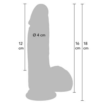 Dildo realistyczne Hidden Desire Inferno silikonowe 16 cm