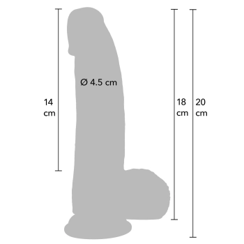 Dildo realistyczne silikonowe Inferno Hidden Desire 18 cm