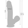 Realistyczne dildo silikonowe Hidden Desire 19 cm