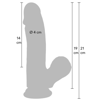 Realistyczne dildo silikonowe Hidden Desire 19 cm