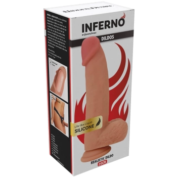 Dildo realistyczne z płynnego silikonu Hidden Desire 20 cm