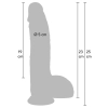 Realistyczne dildo silikonowe Hidden Desire 23 cm