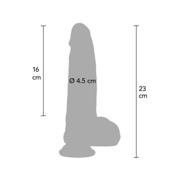 Dildo realistyczne Inferno Hidden Desire silikonowe 23 cm