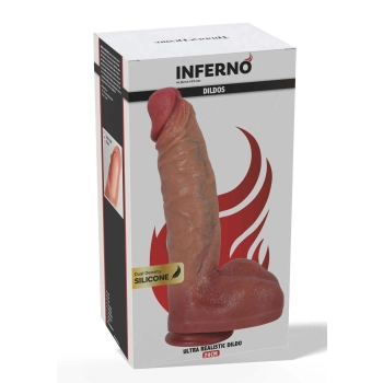 Dildo ultrarealistyczne Inferno Hidden Desire silikonowe 31 cm z przyssawką