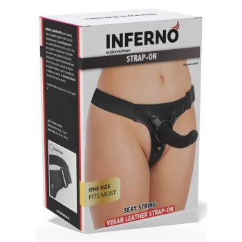 Stringowa uprząż do strap on Hidden Desire z wymiennymi pierścieniami