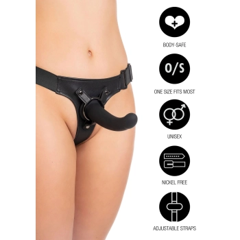 Stringowa uprząż do strap on Hidden Desire z wymiennymi pierścieniami