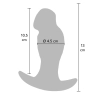 Korek analny realistyczny silikonowy Hidden Desire 13 cm