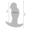 Realistyczny korek analny silikonowy Hidden Desire 16 cm