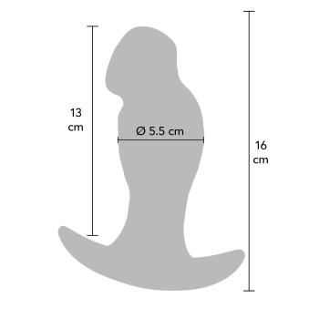 Realistyczny korek analny silikonowy Hidden Desire 16 cm
