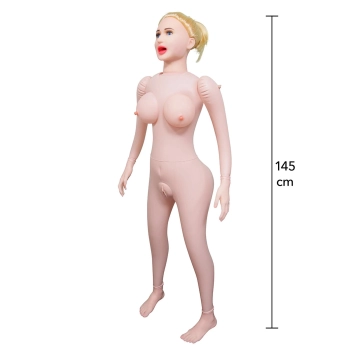 Lalka dmuchana Lusty Lola Hidden Desire blond 160 cm