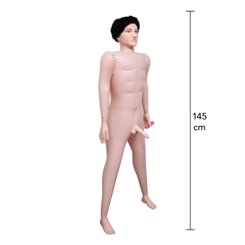Lalka nadmuchiwana Big Boner Billie męska z wibracją 180 cm