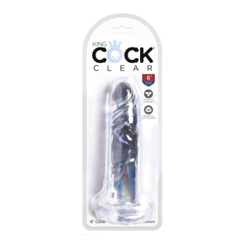 King Cock 6 Inch Cock Transparent