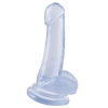 8 Inch Dong with Suction Cup Transparent