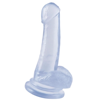 8 Inch Dong with Suction Cup Transparent