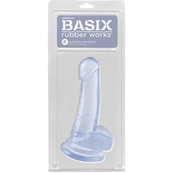 8 Inch Dong with Suction Cup Transparent