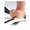 9inch Hollow Recharge Strap On Light skin tone