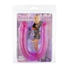 Podwójne dildo Seven Creations fioletowe 34 cm