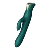 Wibrator króliczek Mose thrusting z podgrzewaniem zielony 25.8 cm
