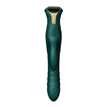 Wibrator króliczek Mose thrusting z podgrzewaniem zielony 25.8 cm
