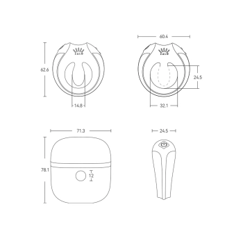 Apis Vibrating Couples Ring White