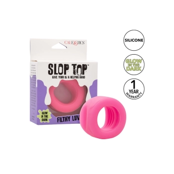Pierścień erekcyjny silikonowy Slop Top Filthy Luv Calexotics różowy