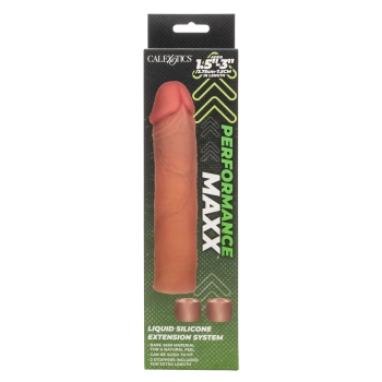 Przedłużka silikonowa Calexotics karmelowa 16 5 cm