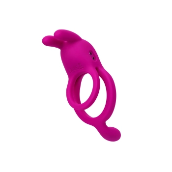 Pierścień wibrujący Calexotics z uszami króliczymi różowy USB