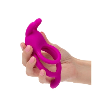 Pierścień wibrujący Calexotics z uszami króliczymi różowy USB